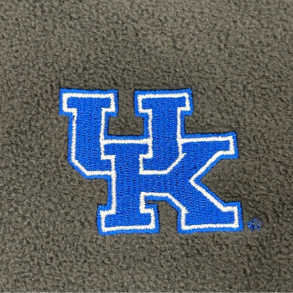 NCAA Kentucky Wildcats UK Dark Gray Levelwear Full Zip Fleece Sweatshirt Men’s M - Picture 3 of 11